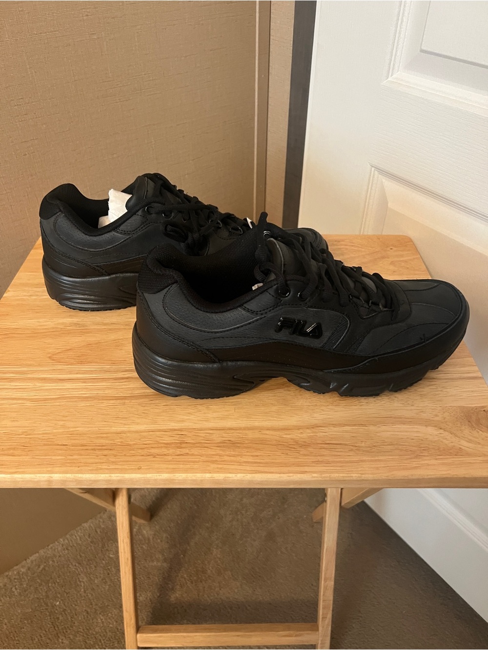 Fila Men's Black Athletic Sneakers Memory WorkShift